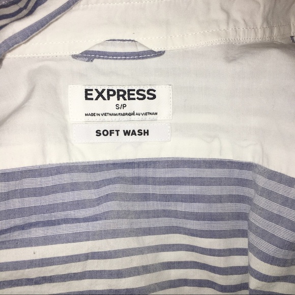Express small soft wash stripe cotton long sleeve - Picture 5 of 5